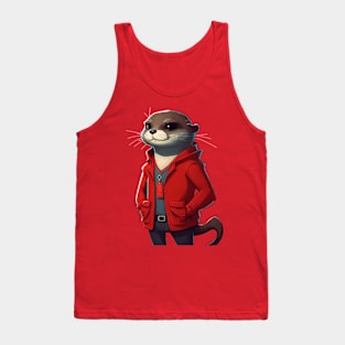 Mr. Otter Detective on the Case Tank Top